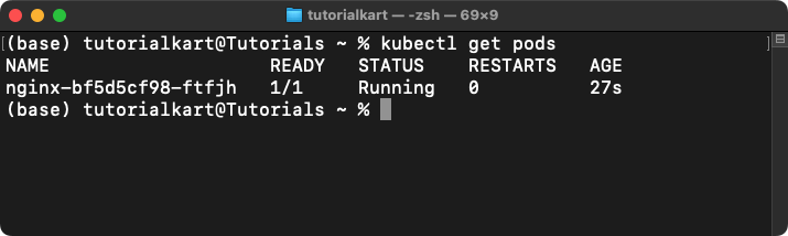 kubectl get pods